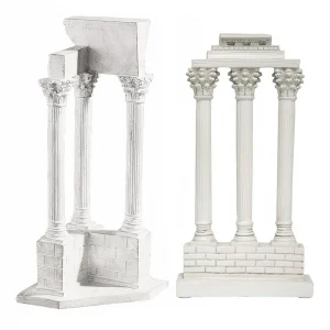 Roman Forum Columns Statues: Set of Two