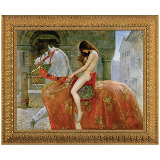 Lady Godiva Framed Canvas Replica Painting: Small