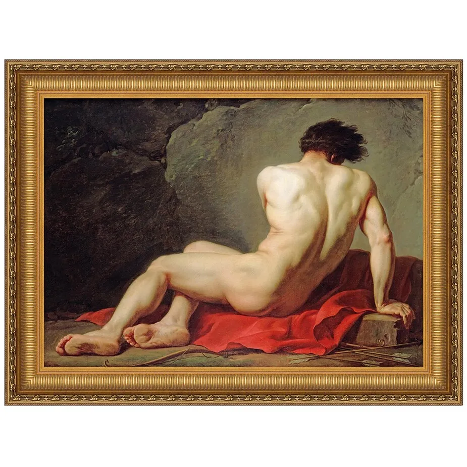Patrocles Framed Canvas Replica Painting: Grande