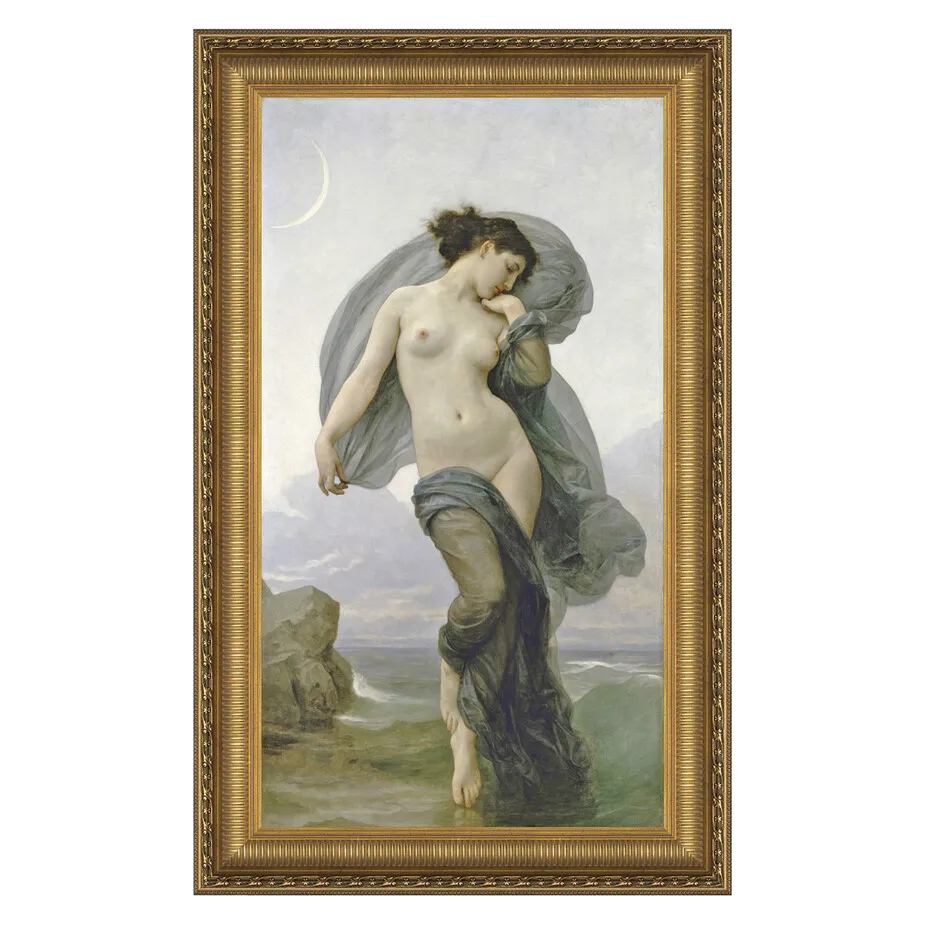 Evening Mood Framed Canvas Replica Painting: Small