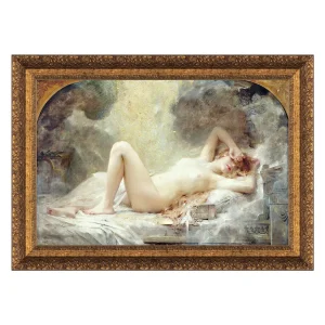 Golden Rain Framed Canvas Replica Painting: Small