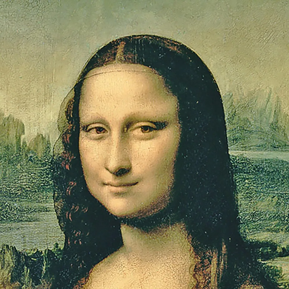Mona Lisa Framed Canvas Replica Painting: Large