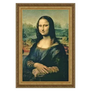 Mona Lisa Framed Canvas Replica Painting: Grande
