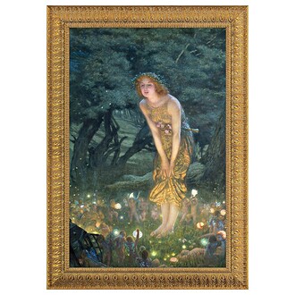 Midsummer Eve Framed Canvas Replica Painting: Medium