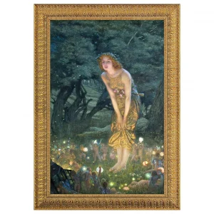 Midsummer Eve Framed Canvas Replica Painting: Medium