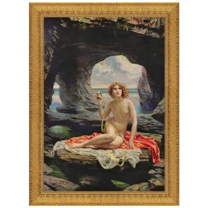 At Low Tide Framed Canvas Replica Painting: Medium