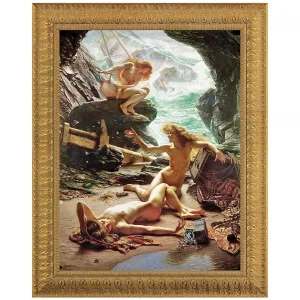 The Cave of the Storm Nymphs Framed Canvas Replica Painting: Small