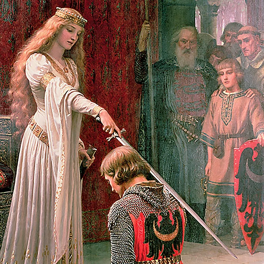 The Accolade Framed Canvas Replica Painting: Large