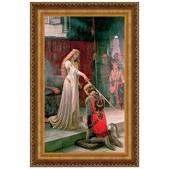 The Accolade Framed Canvas Replica Painting: Large