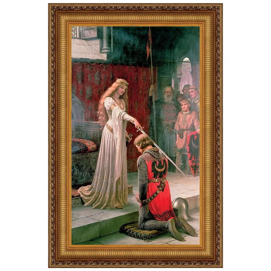 The Accolade Framed Canvas Replica Painting: Grande