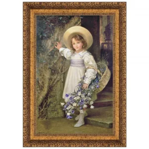 Summer Blooms Framed Canvas Replica Painting: Medium