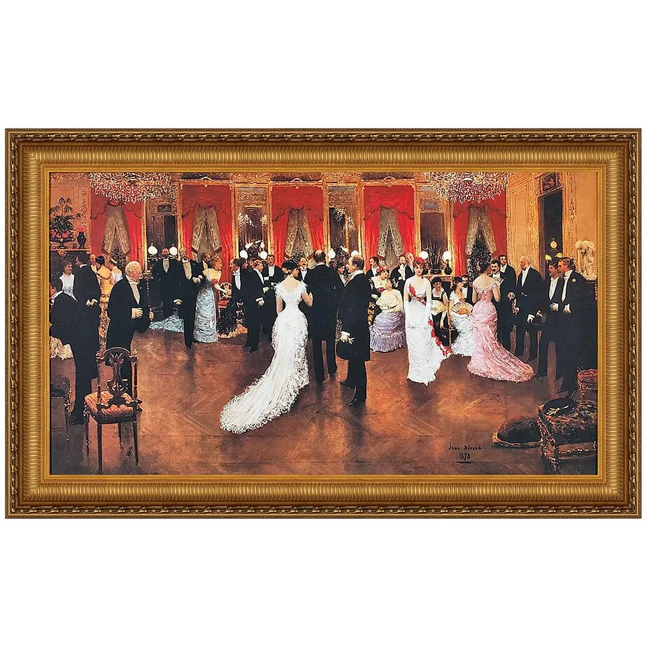 An Evening Soiree Framed Canvas Replica Painting: Grande