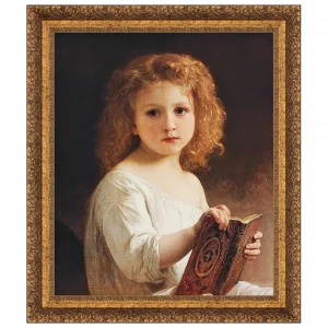 The Story Book Framed Canvas Replica Painting: Small