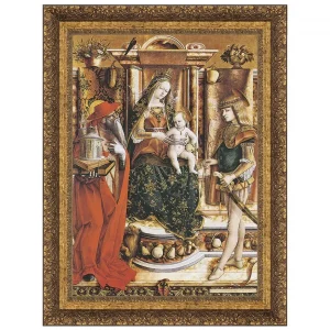 La Madonna della Rondine Framed Canvas Replica Painting: Grande
