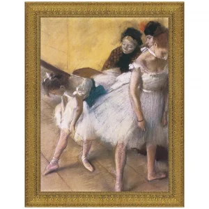 Before the Rehearsal Framed Canvas Replica Painting: Small