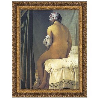 The Valpincon Bather Framed Canvas Replica Painting: Grande