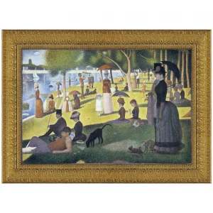 Sunday Afternoon on the Island Framed Canvas Replica Painting: Grande