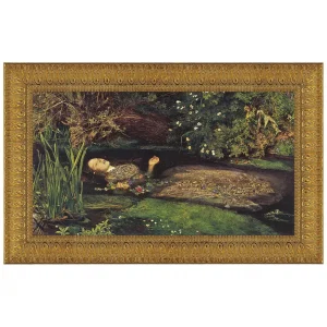 Ophelia Framed Canvas Replica Painting: Medium