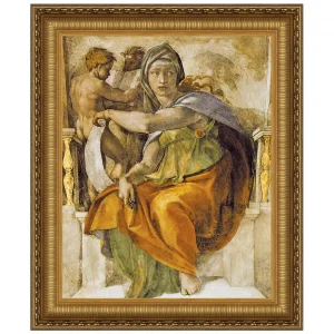The Delphic Sibyl Framed Canvas Replica Painting: Large