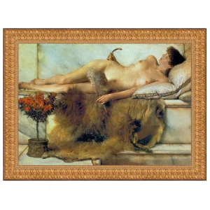 In the Tepidarium Framed Canvas Replica Painting: Small