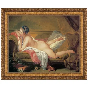 The Blond Odalisque Framed Canvas Replica Painting: Medium