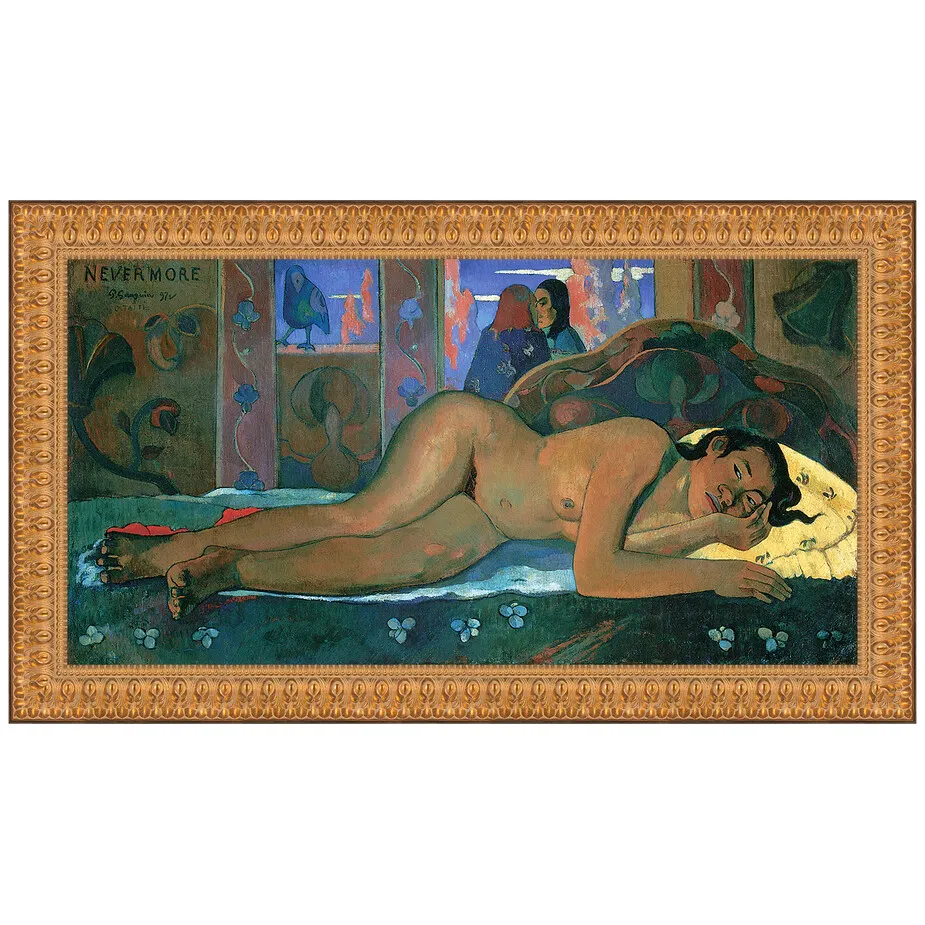 Nevermore Framed Canvas Replica Painting: Grande