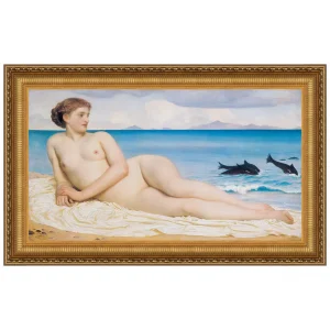 Actaea the Nymph of the Shore Framed Canvas Replica Painting: Grande