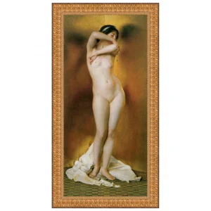 Glow of Gold, Gleam of Pearl Framed Canvas Replica Painting: Large