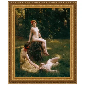 The Glade Framed Canvas Replica Painting: Medium