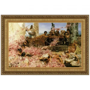 The Roses of Heliogabalus Framed Canvas Replica Painting: Large