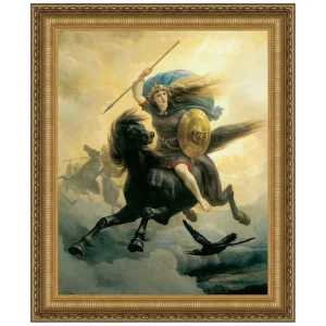 Valkyrie Framed Canvas Replica Painting: Large