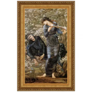 The Beguiling of Merlin Framed Canvas Replica Painting: Small
