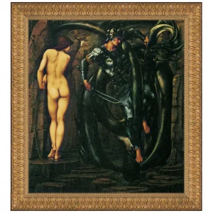 The Doom Fulfilled Framed Canvas Replica Painting: Large