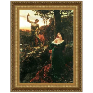 Chivalry Framed Canvas Replica Painting: Small