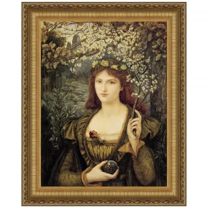 Madonna Pietra degli Scrovigni Framed Canvas Replica Painting: Grande