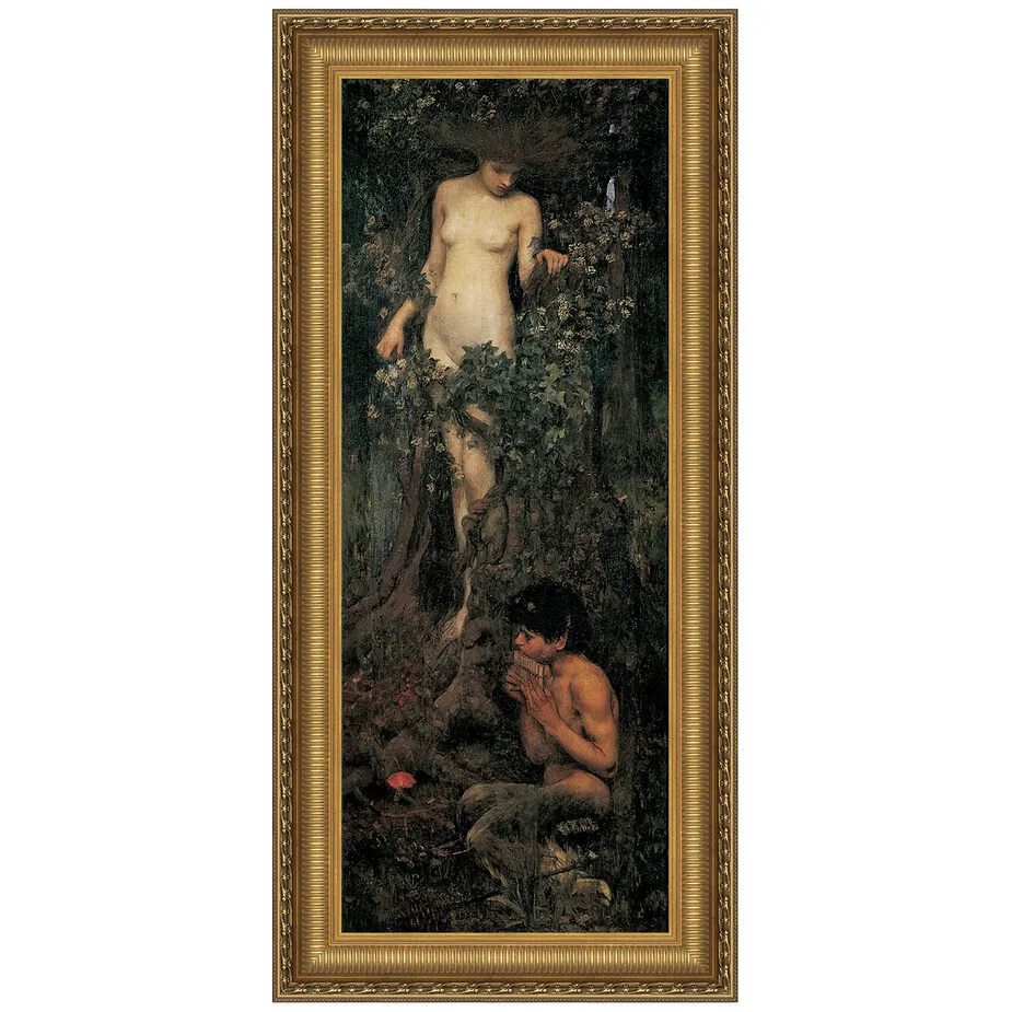 A Hamadryad Framed Canvas Replica Painting: Medium