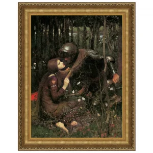 La Belle Dame Sans Merci Framed Canvas Replica Painting: Small