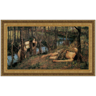 A Naiad Framed Canvas Replica Painting: Grande