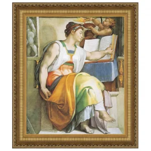 The Erythraean Sibyl Framed Canvas Replica Painting: Large