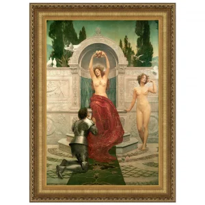 In the Venusberg Framed Canvas Replica Painting: Large