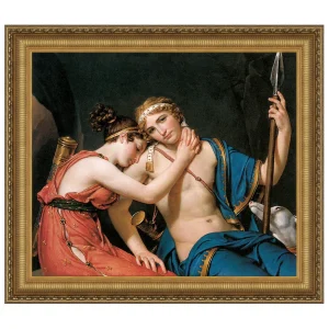 Farewell of Telemachus and Eucharis Framed Canvas Replica Painting: Medium