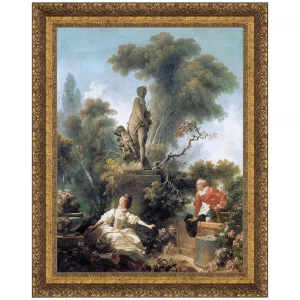 The Meeting Framed Canvas Replica Painting: Large