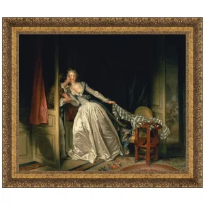 The Stolen Kiss Framed Canvas Replica Painting: Medium