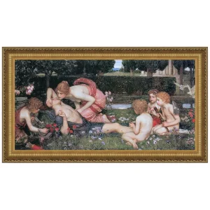 The Awakening of Adonis Framed Canvas Replica Painting: Medium
