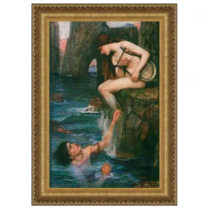 The Siren Framed Canvas Replica Painting: Small