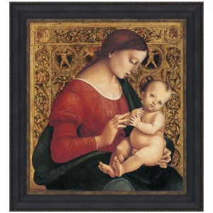 Madonna and Child Framed Canvas Replica Painting: Medium