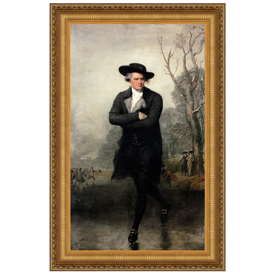 The Skater Framed Canvas Replica Painting: Large