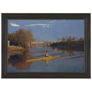 Champion Single Sculls Framed Canvas Replica Painting: Medium