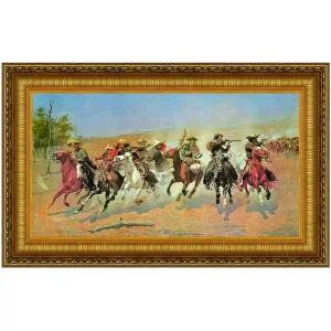 A Dash for the Timber Framed Canvas Replica Painting: Large