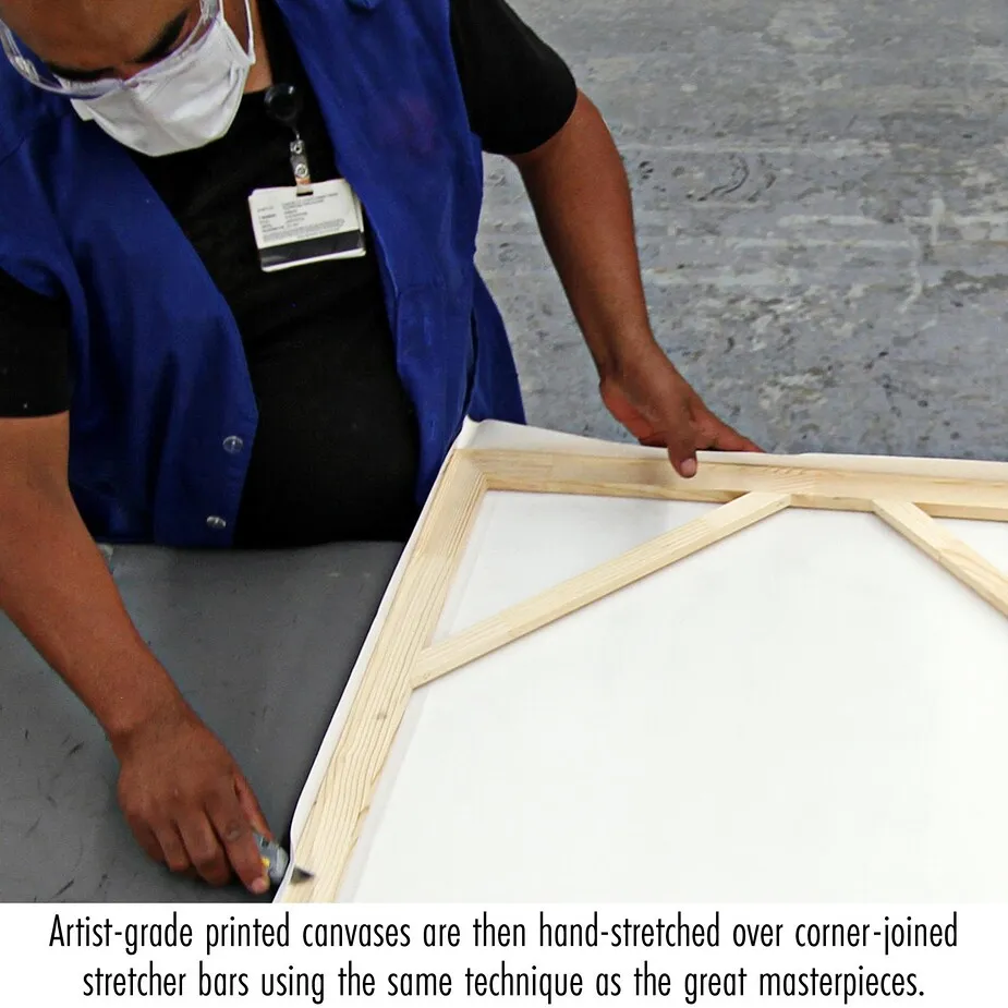 A Dash for the Timber Framed Canvas Replica Painting: Grande